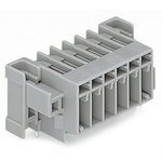Wago 769 Series Angled PCB Mount PCB Header, 4 Contact(s), 5mm Pitch, 1 Row(s), Shrouded