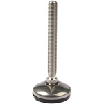 Nu-Tech Engineering Adjustable Feet A105/006 M12 100mm, 50mm Dia. Stainless Steel, Stainless Steel 350kg Static Load