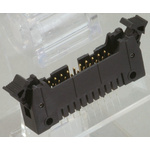 JAE PS Series Straight Through Hole PCB Header, 40 Contact(s), 2.54mm Pitch, 2 Row(s), Shrouded