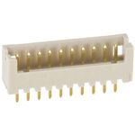 Hirose DF13 Series Straight Through Hole PCB Header, 10 Contact(s), 1.25mm Pitch, 1 Row(s), Shrouded