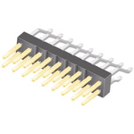 Samtec TSM Series Right Angle Surface Mount Pin Header, 18 Contact(s), 2.54mm Pitch, 2 Row(s), Unshrouded