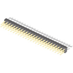 Samtec TSM Series Right Angle Surface Mount Pin Header, 50 Contact(s), 2.54mm Pitch, 2 Row(s), Unshrouded