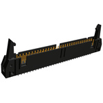 TE Connectivity AMP-LATCH Series Straight Through Hole PCB Header, 64 Contact(s), 2.54mm Pitch, 2 Row(s), Shrouded