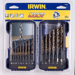 Irwin 15 piece Metal Twist Drill Bit Set, 1.5mm to 10mm