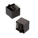 Wurth Elektronik WR-MJ Series Female RJ45 Connector, Surface Mount, Nickel Plated Brass Shield