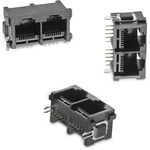 Wurth Elektronik WR-MJ Series Female RJ45 Connector, PCB Mount, Nickel Plated Brass Shield