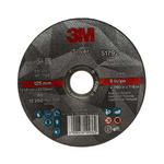 3M Silver Aluminium Oxide Cutting Disc, 125mm x 1.6mm Thick, Medium Grade, P60 Grit, T41