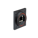 Bulgin PX0890 Series Female RJ45 Connector, Flange Mount, Cat6a