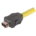 HARTING IX Industrial Series Male IX Industrial Connector, Cable Mount, Cat6a