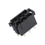 Molex Mini-Fit Sr. Series Straight Through Hole PCB Header, 6 Contact(s), 10.0mm Pitch, 2 Row(s), Shrouded