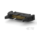 TE Connectivity AMP-LATCH Series Right Angle Through Hole PCB Header, 20 Contact(s), 2.54mm Pitch, 2 Row(s), Shrouded