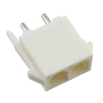Molex MLX Series Vertical PCB Header, 2 Contact(s), 6.35mm Pitch, 1 Row(s), Shrouded
