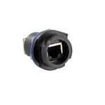 Amphenol Socapex RJFRB Series Female RJ45 Connector, Jam Nut, Cat5e