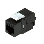 Roline RJ45 Keystone Jack Series Female RJ45 Connector, Keystone Mount, Cat6a