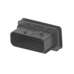 TE Connectivity 1-23695 Series Straight Cable Mount PCB Header, 18 Contact(s), 6mm Pitch, 2 Row(s), Shrouded