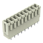 Wago 831 Series Straight PCB Mount PCB Header, 9 Contact(s), 7.62mm Pitch, 1 Row(s), Shrouded