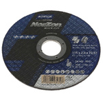 Norton Cutting Disc Aluminium Oxide Cutting Disc, 115mm x 2mm Thick, P80 Grit, 5 in pack, Norzon