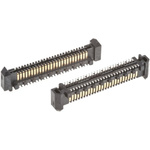 Samtec Q Rate QRM8 Series Straight Surface Mount PCB Header, 156 Contact(s), 0.8mm Pitch, 2 Row(s), Shrouded
