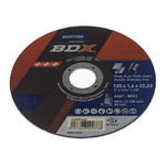 Norton Cutting Disc Ceramic Cutting Disc, 125mm x 1.6mm Thick, Medium Grade, P40 Grit, 5 in pack, BDX