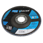 Norton Flap Disc Ceramic Grinding Disc, 125mm, Medium Grade, P60 Grit, 10 in pack, Vulcan