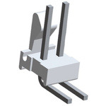 TE Connectivity MTA-100 Series Right Angle Through Hole Pin Header, 6 Contact(s), 2.54mm Pitch, 1 Row(s), Unshrouded