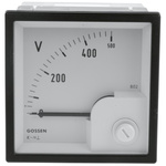 GILGEN Muller & Weigert Analogue Voltmeter AC Class 1.5, 72 x 72 mm