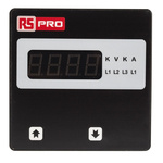 RS PRO Digital Voltmeter AC, LED Display 4-Digits ±0.5 + 1 Digit %