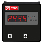 RS PRO Digital Voltmeter AC, LED Display 4-Digits ±0.5 + 1 Digit %