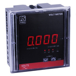 RS PRO Digital Voltmeter, Digital Display 4-Digits Class 1.0, 90 x 90 x 55 mm