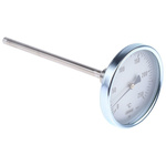 Jumo Immersion Dial Thermometer 0 → +250 °C, 608001/0110-834-841-10-104-26-26-200/000