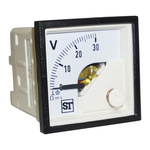 Sifam Tinsley Sigma Series Analogue Voltmeter DC, 68 x 68 mm