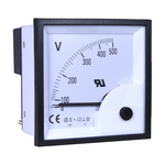 RS PRO Analogue Voltmeter AC ±1.5 %, 68 x 68 mm