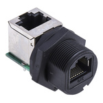 RS PRO RJ45 Female 90° Coupler, Cat5e, Shielded