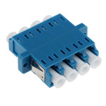 RS PRO LC to LC Single Mode Duplex Fibre Optic Adapter, 0.1dB Insertion Loss
