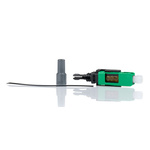 RS PRO, SC, APC Single Mode Simplex Fibre Optic Connector 9/125μm Fibre Size, 0.5dB Insertion Loss