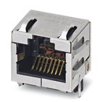 Phoenix Contact VS-08-BU Series Female RJ45 Connector, Cat6a, STP Shield