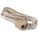 RS PRO Single-Port RJ11 Female, RJ11 Male Extender, Cat3