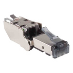 CAE Multimedia Connect RJ45 Series Male RJ45 Connector, Tool-less Cable Mounting, Cat6a, 360° Shield