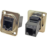 RS PRO Single-Port RJ45 Feedthrough Connector, Cat5e, FTP