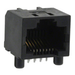 Amphenol ICC RJHSE Series Male RJ45 Connector, Through Hole, Cat5