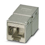 Phoenix Contact CUC-I-D1ZNI-S/R4GC8 Series 2-Port RJ45 Coupler, Cat6a