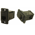 RS PRO Single-Port RJ45 Female Feedthrough Ethernet Connector, Cat6, Unshielded