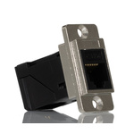 RS PRO Single-Port RJ45 Female Feedthrough Ethernet Connector, Cat6, Unshielded