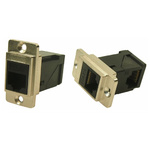 RS PRO Single-Port RJ45 Female Feedthrough Ethernet Connector, Cat6, Unshielded