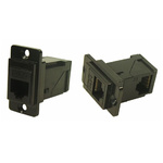RS PRO Single-Port RJ45 Female Feedthrough Ethernet Connector, Cat6, Unshielded