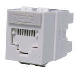 Molex Premise Networks Female RJ Connector Module, Cable Mount, Cat5e