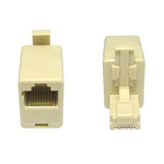 RS PRO Single-Port RJ45 Female, RJ45 Male Coupler, Cat5e, Unshielded