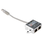 RS PRO 2-Port RJ45 T-Adapter, Cat5e, Shielded