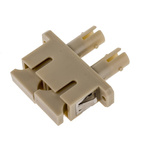 RS PRO ST to SC Multimode Duplex Fibre Optic Adapter
