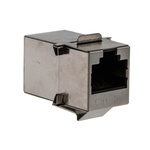 Phoenix Contact VS-08-BU-RJ45/BU Series Single-Port RJ45 Modular Coupler, Cat5e, Shielded